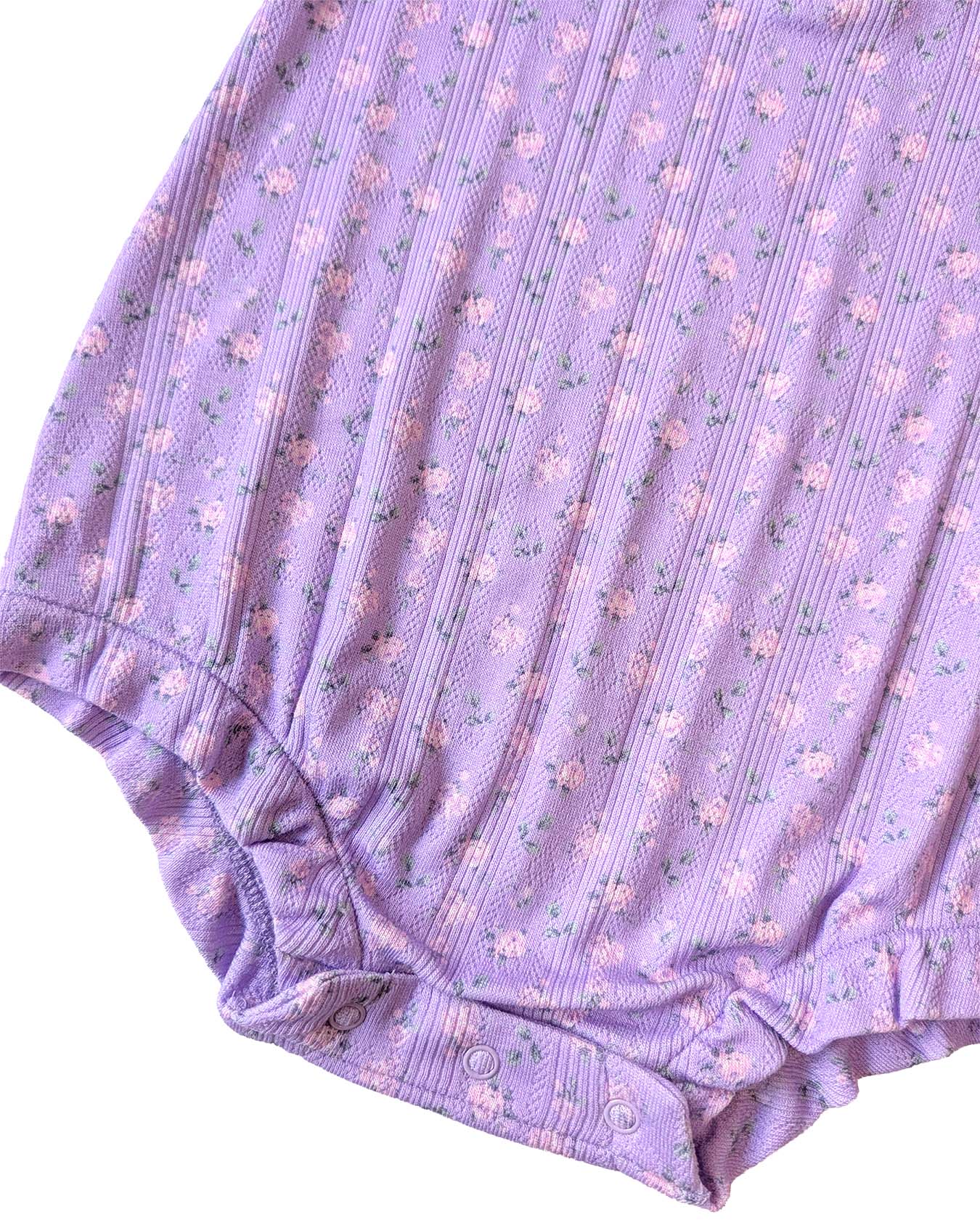 Lila Pointelle Bubble Romper