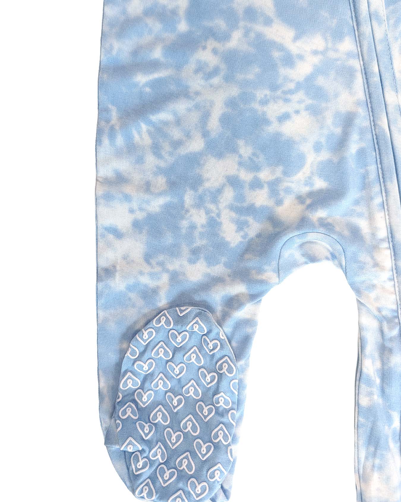 Sky Zippered Footie