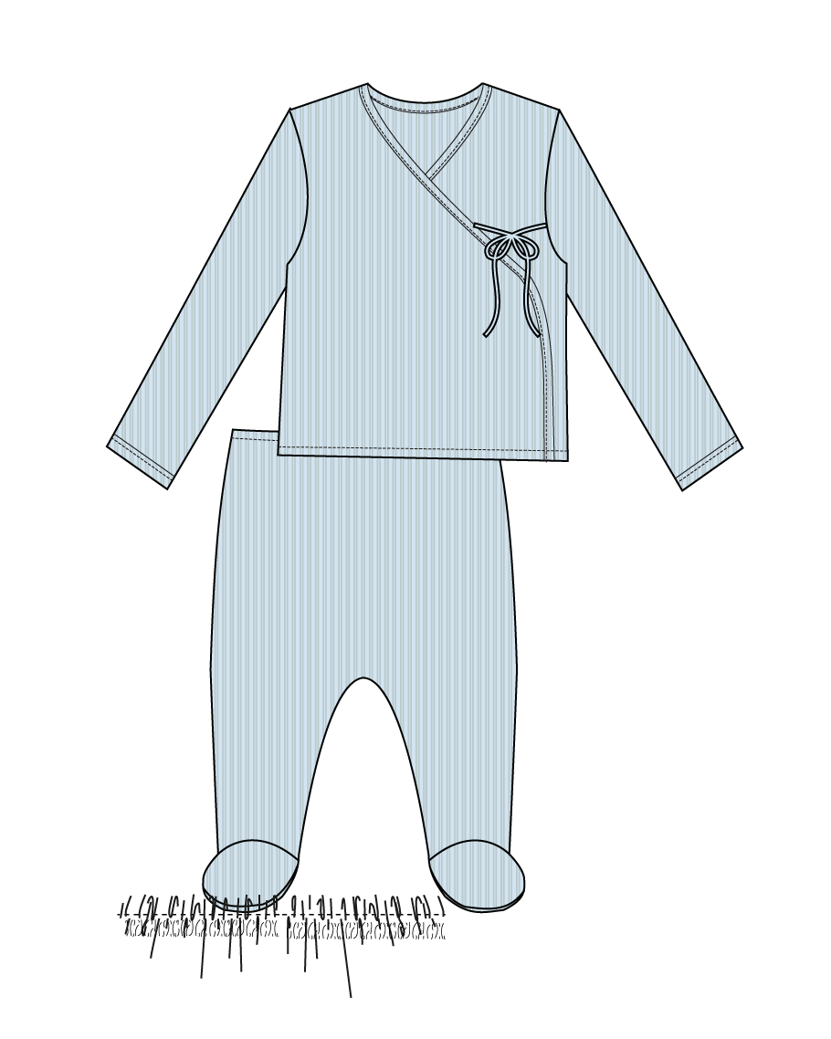 Skye WrapTop & Footie Set