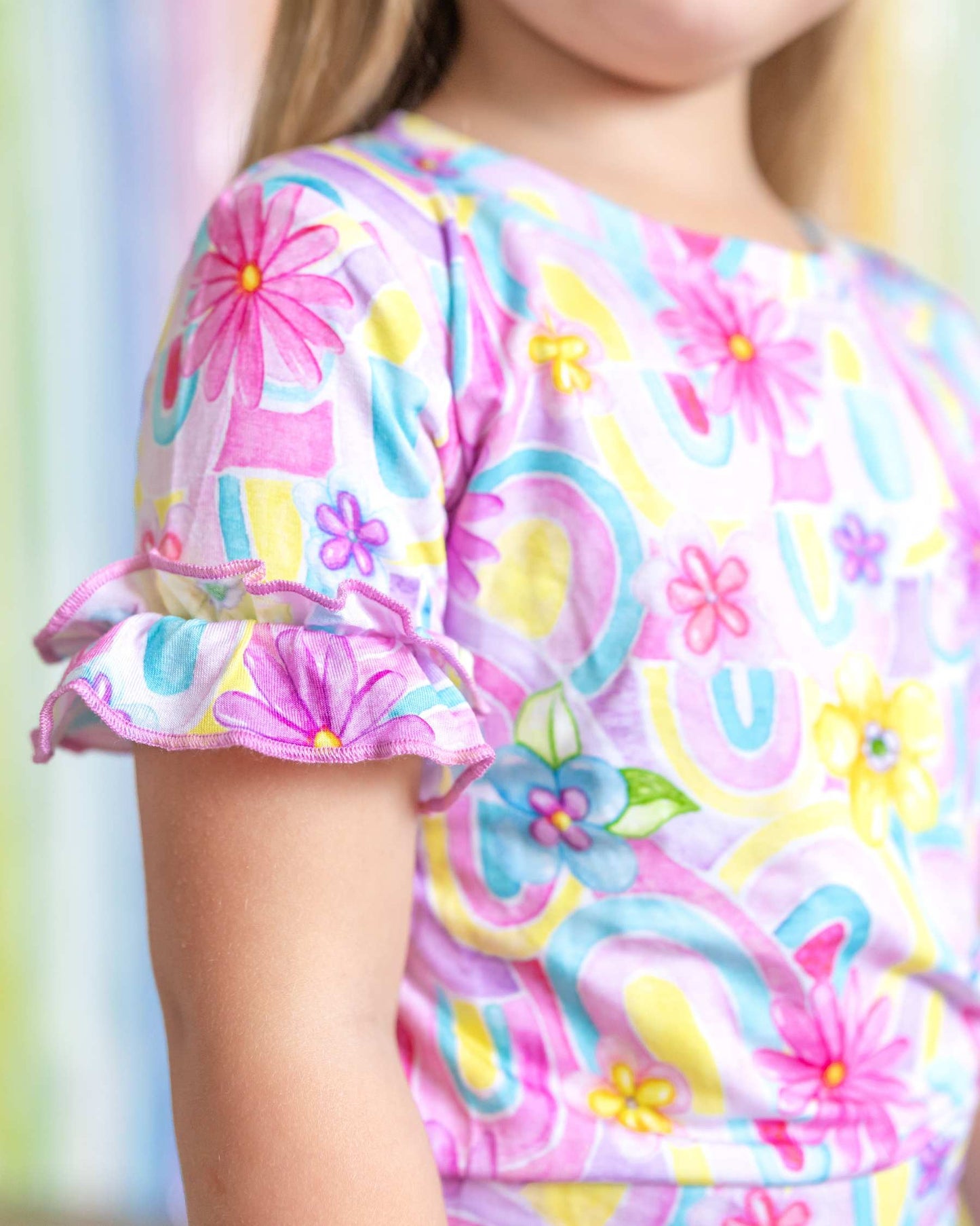Gianna Ruffled Shorts PJ Set