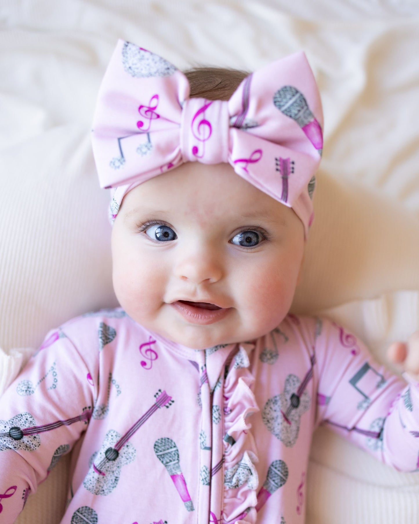 Dolly Ruffled Zippered Footie