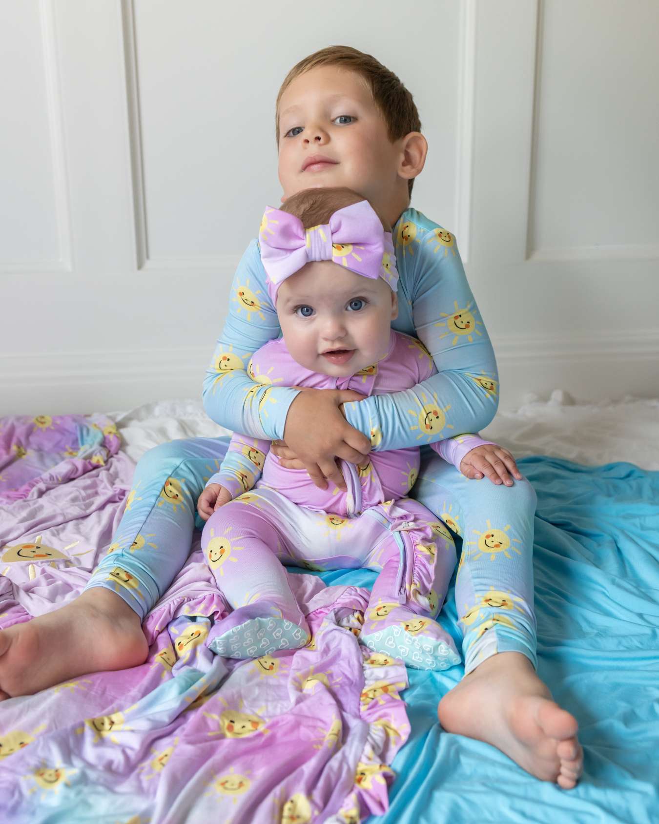 Zoe Ruffled Zippered Footie