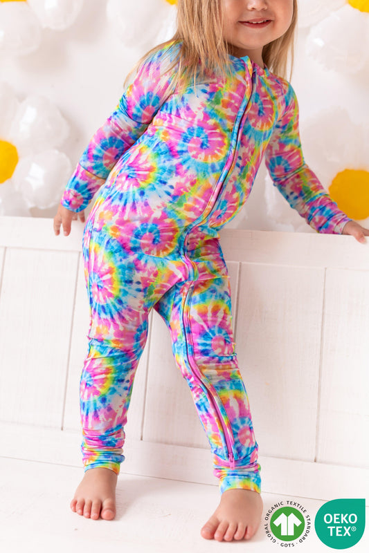 Rainbow Tie Dye Convertible Romper