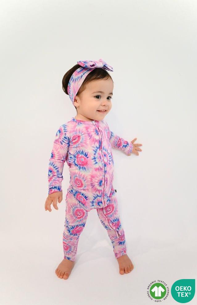 Pink Tie Dye Convertible Romper
