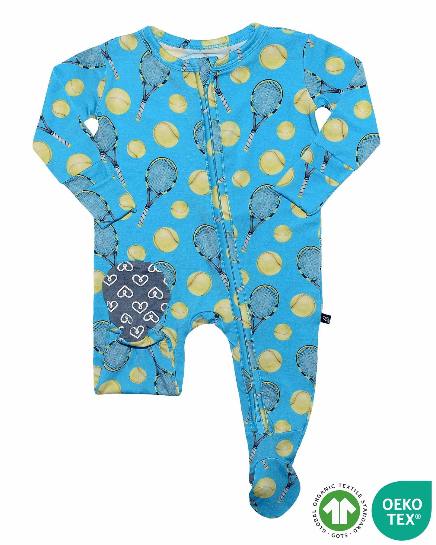 Lev Baby Zippered Footie in Ace Collection