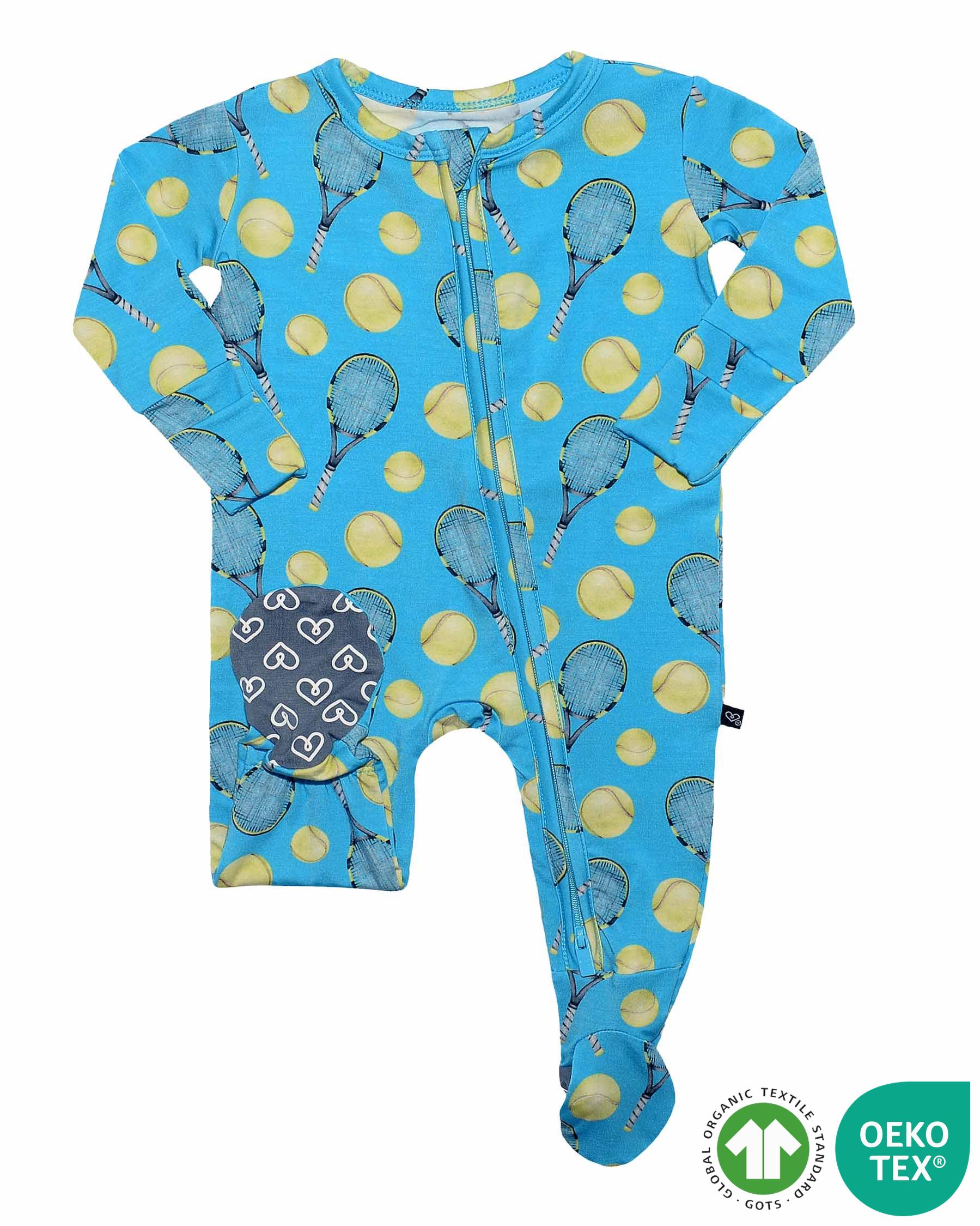 Lev Baby Zippered Footie in Ace Collection