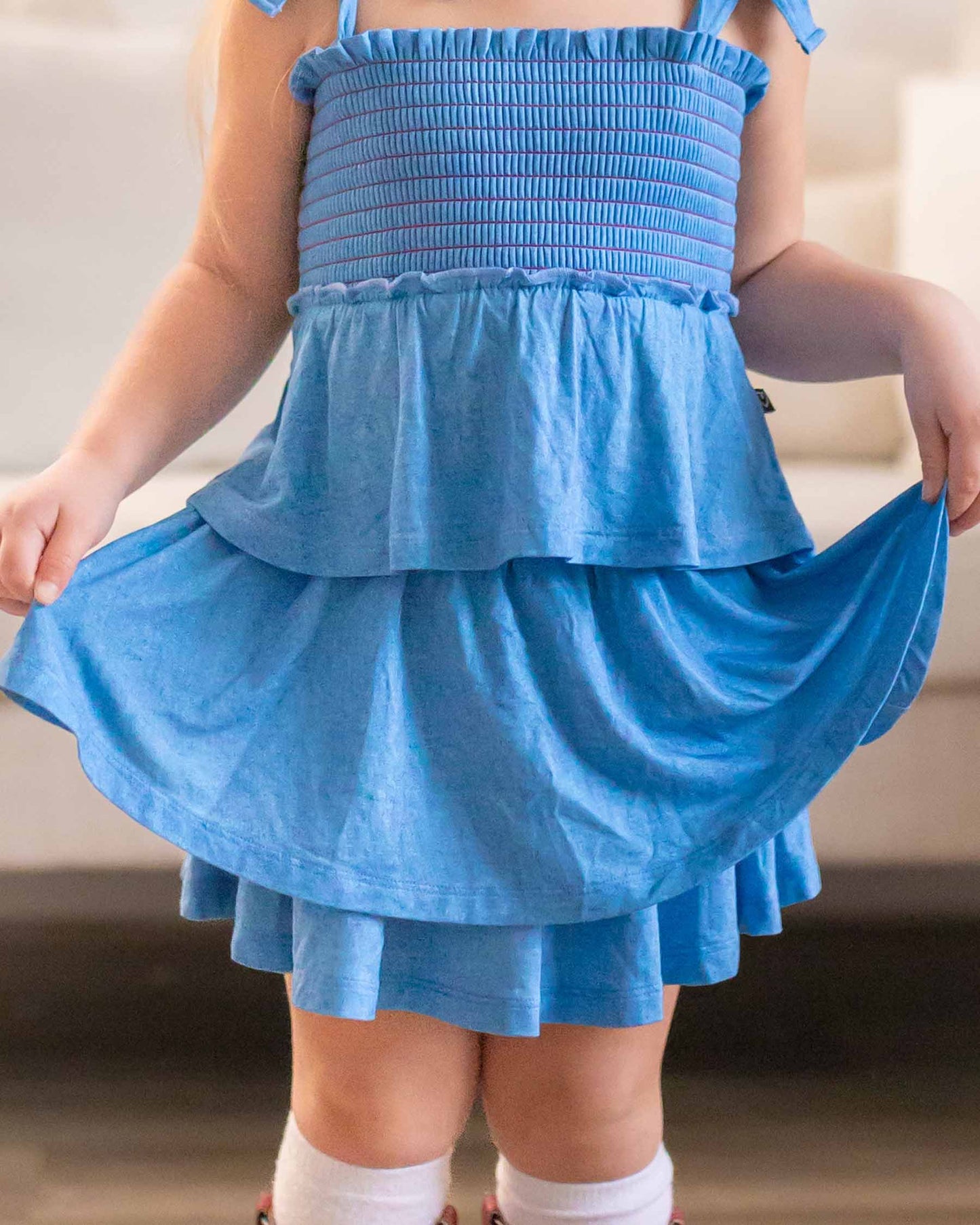Denim Double Layer Skirt