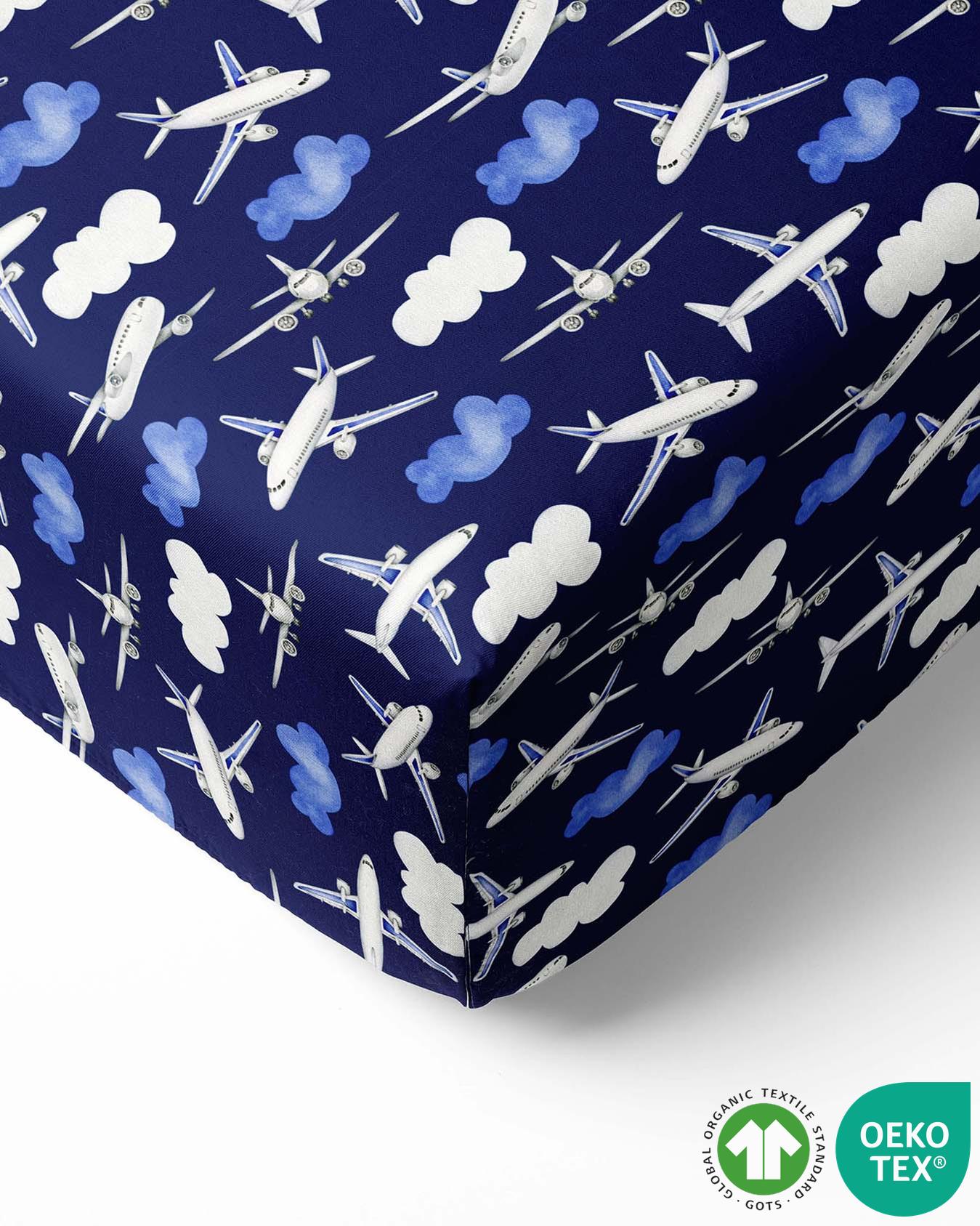 Airplane Crib sheet