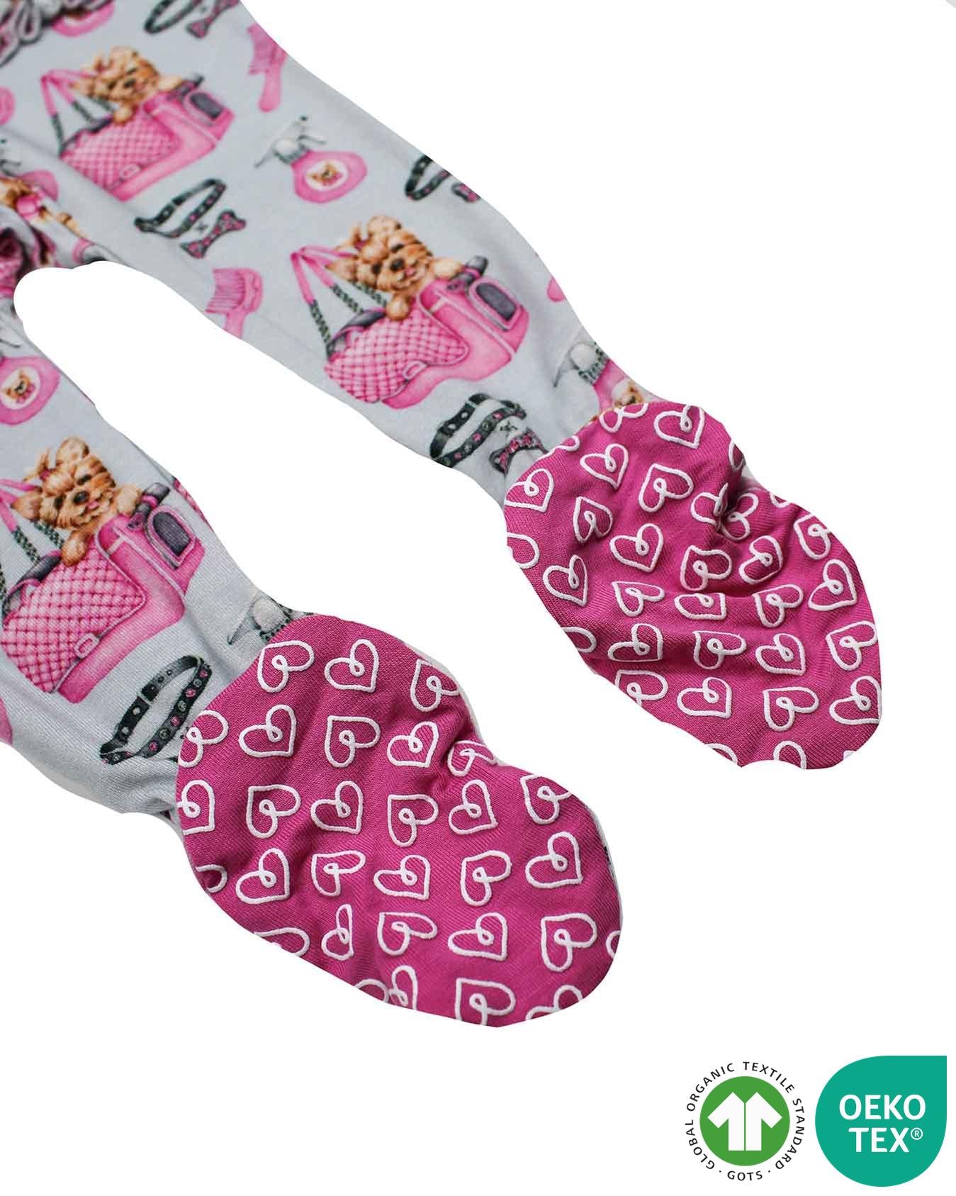 Chloe Ruffled Zippered Footie