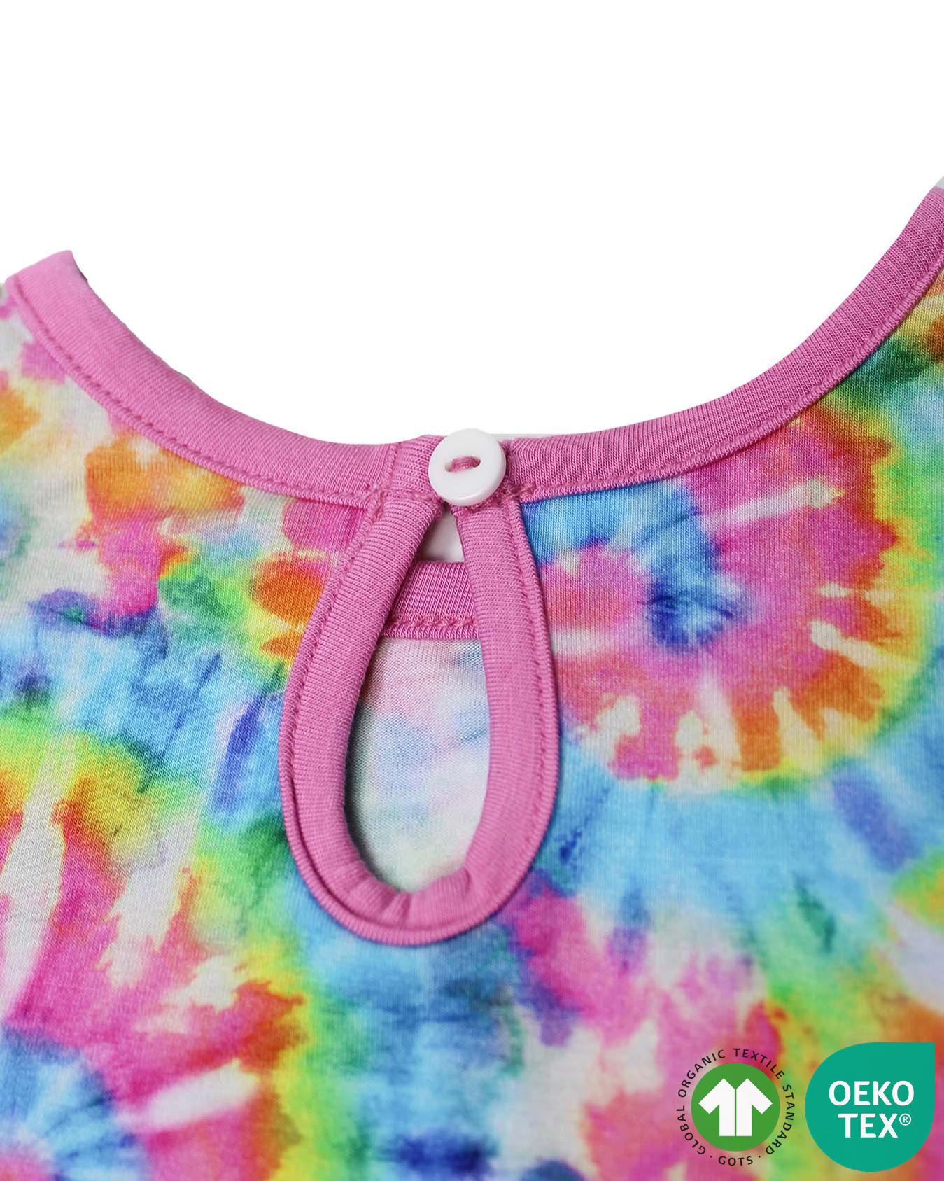 Rainbow Tie Dye Bubble Romper