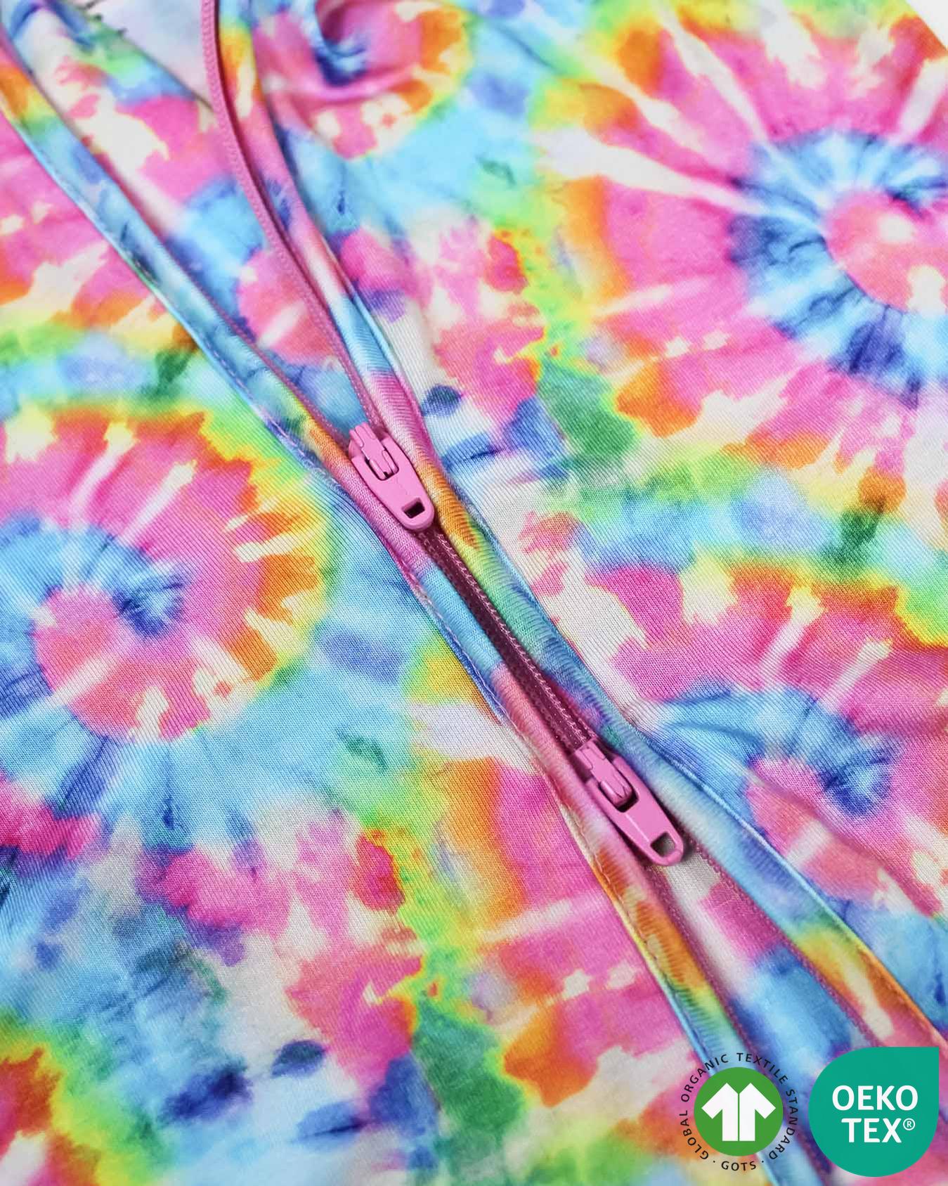 Rainbow Tie Dye Convertible Romper