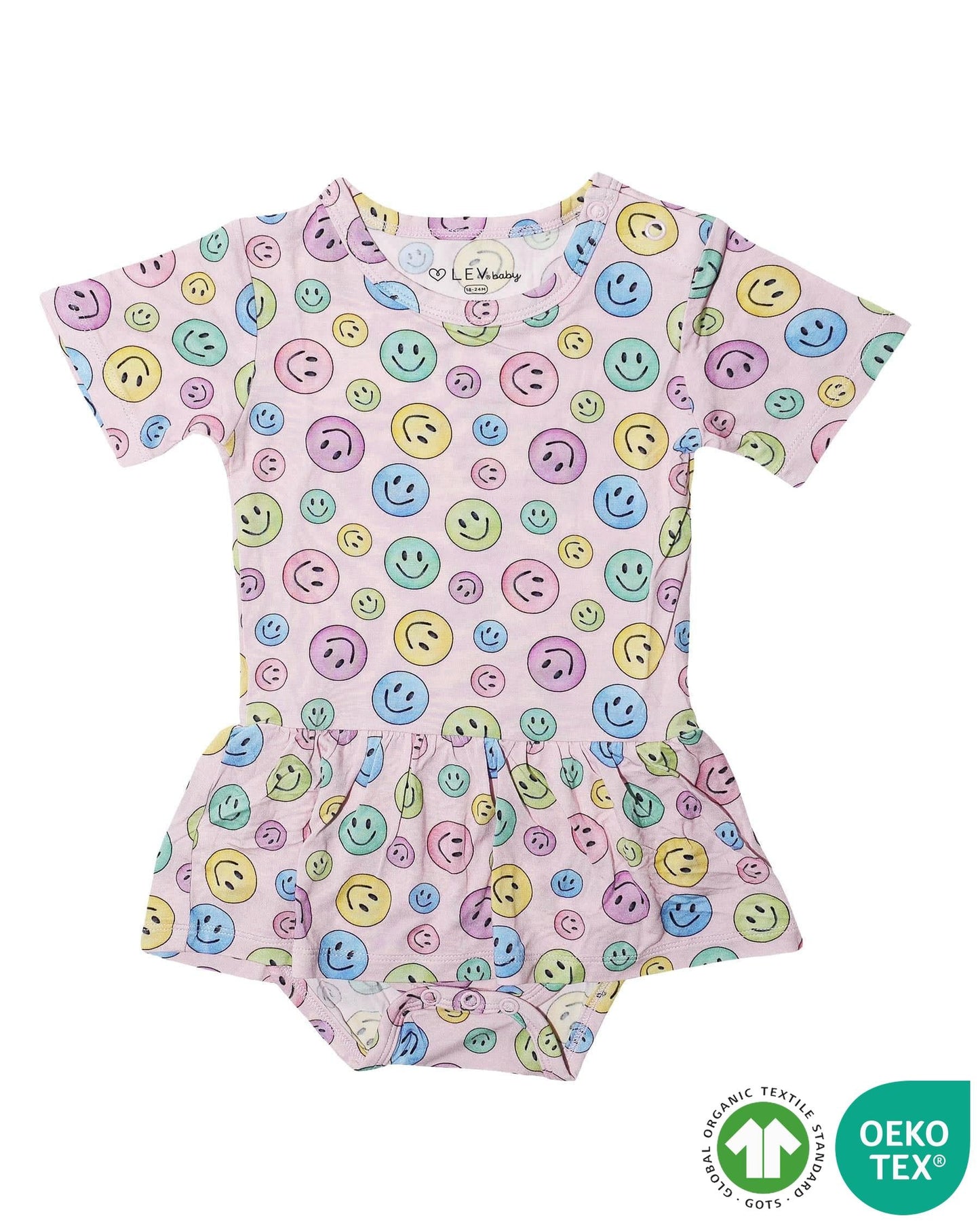 Lev Baby Skirted Bodysuit in Dalia Collection