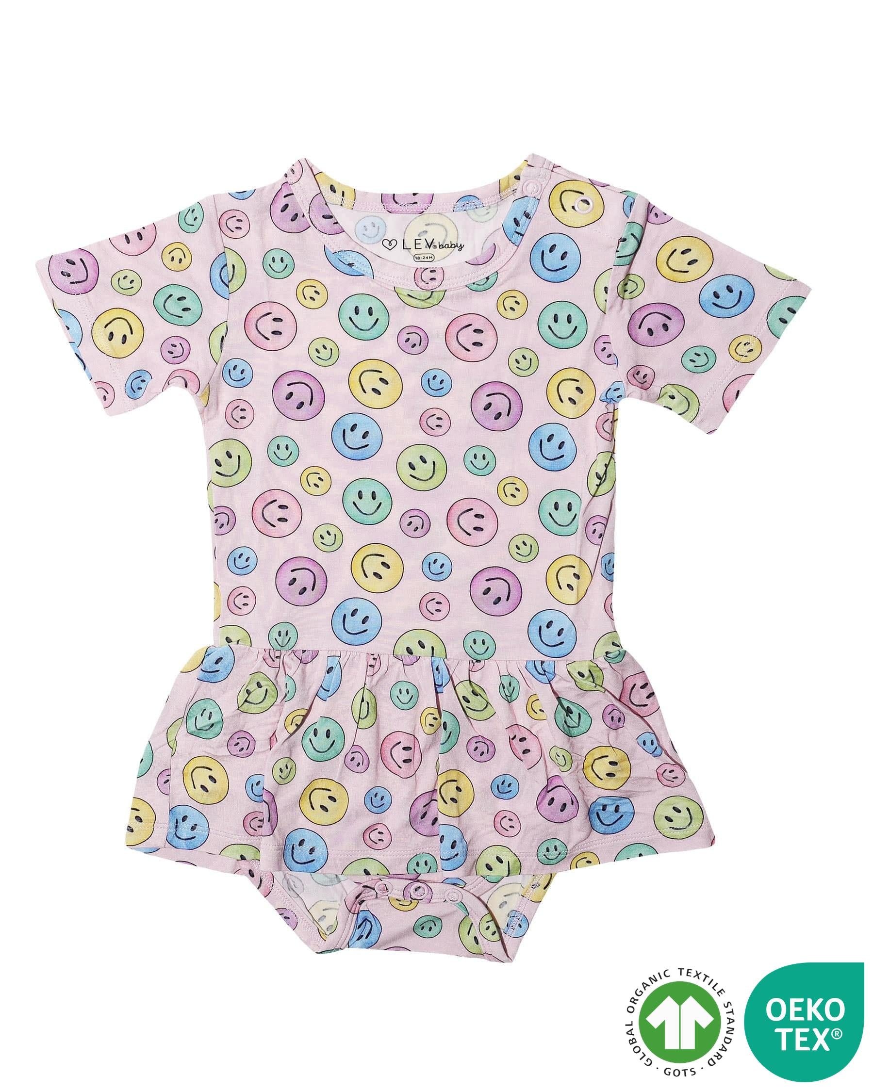Lev Baby Skirted Bodysuit in Dalia Collection