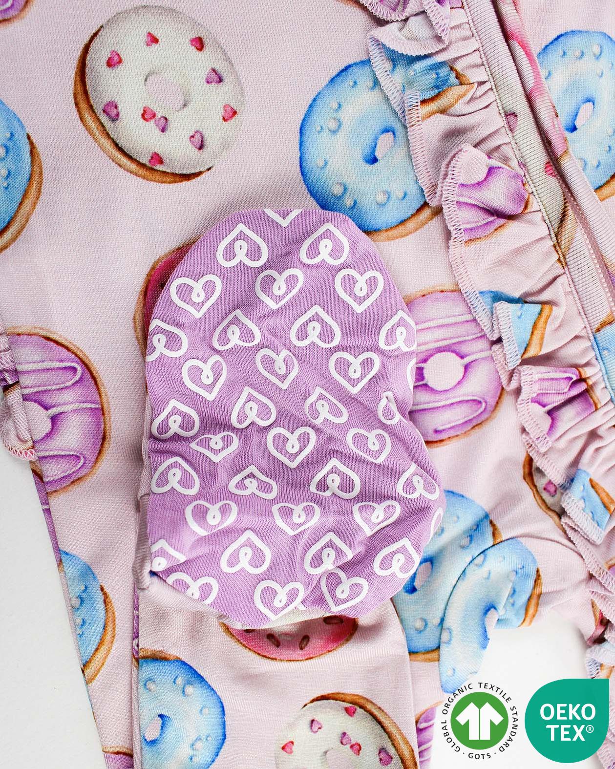 Della Ruffled Zippered Footie