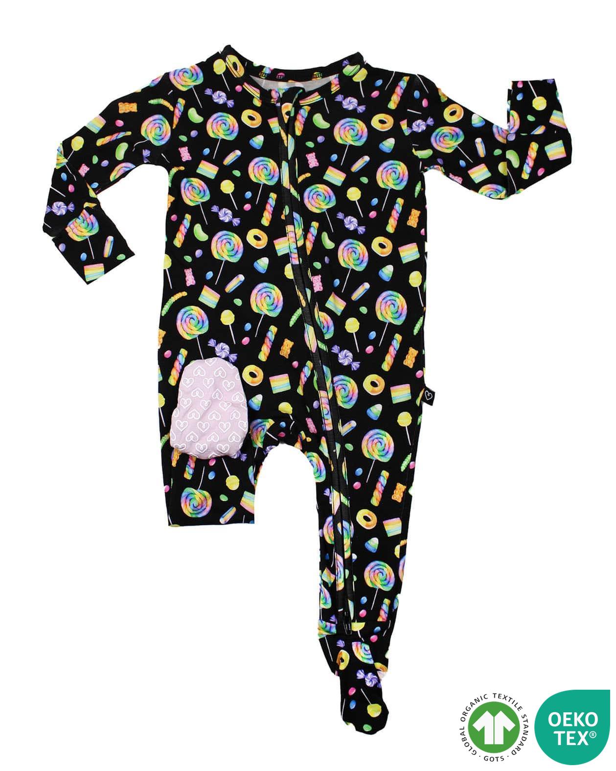 Ella Ruffled Zippered Footie