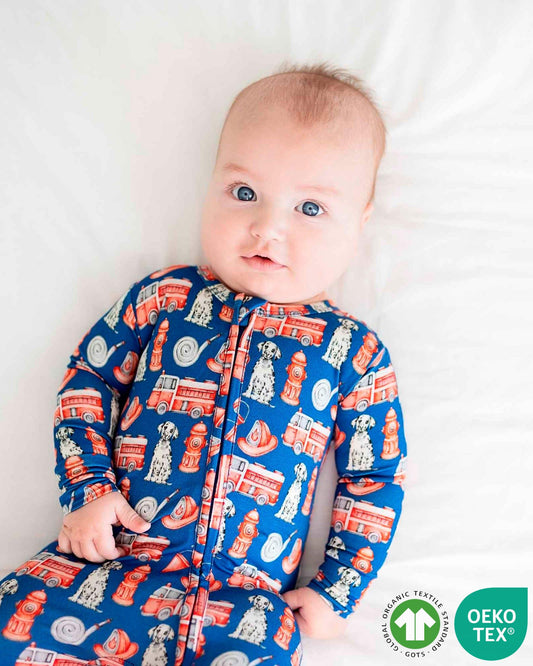 Fireman Zippered Footie