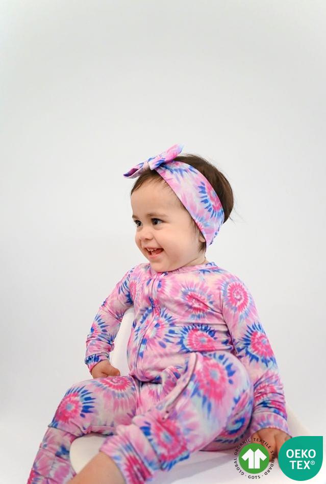 Pink Tie Dye Convertible Romper
