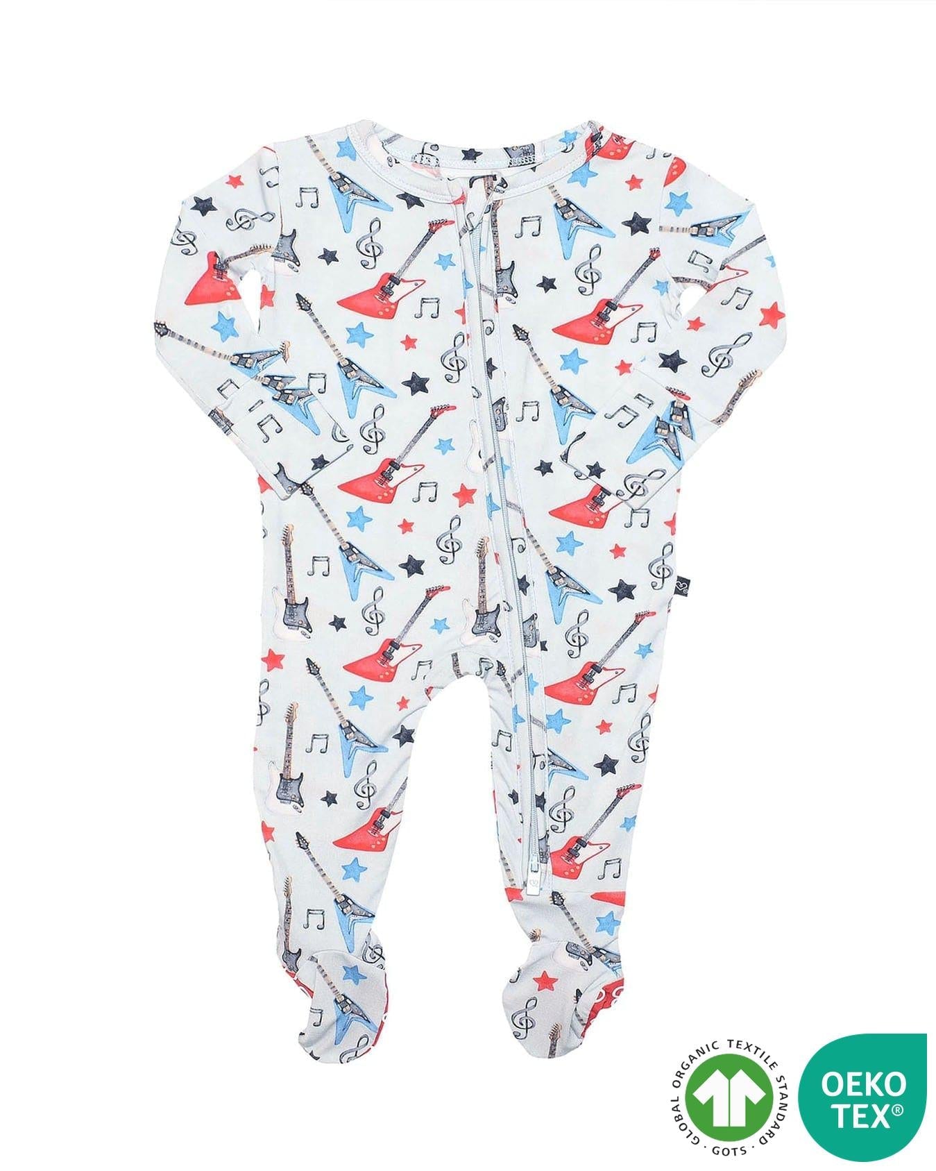 Lev Baby Zippered Footie in Axel Collection