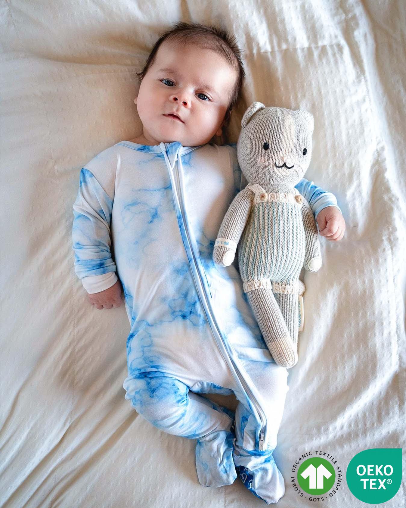 Milo Bamboo Zippered Footie Lev Baby