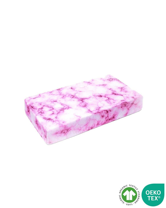 Pink Marble Sustainable Bamboo Crib Sheet