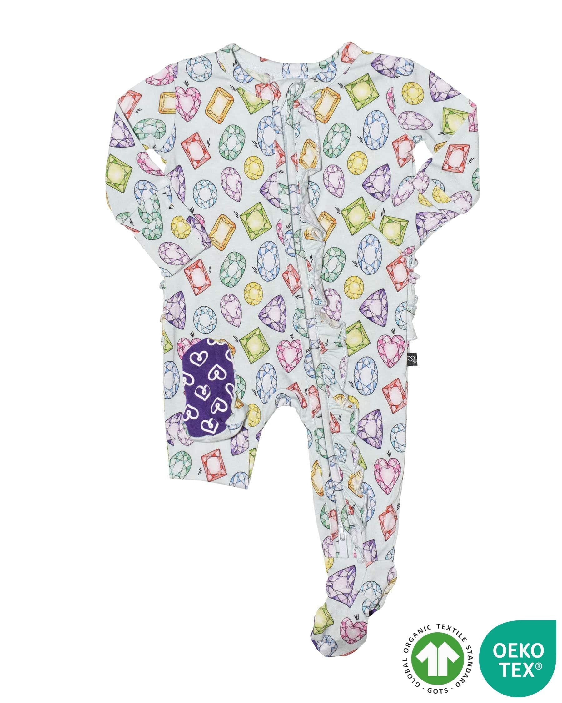Lev Baby Gem Ruffled Footie