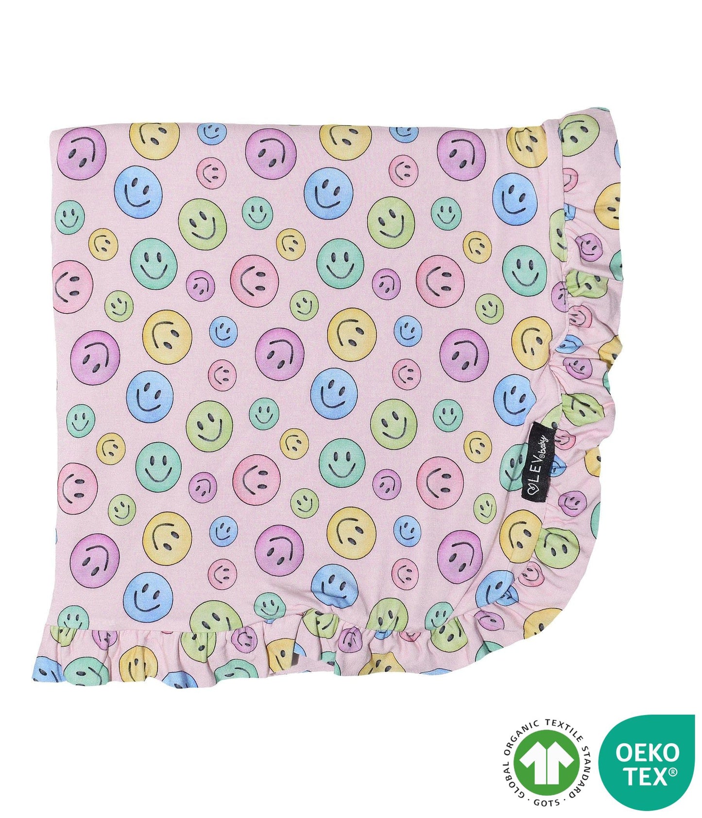 Smile Bamboo Ruffled Blanket