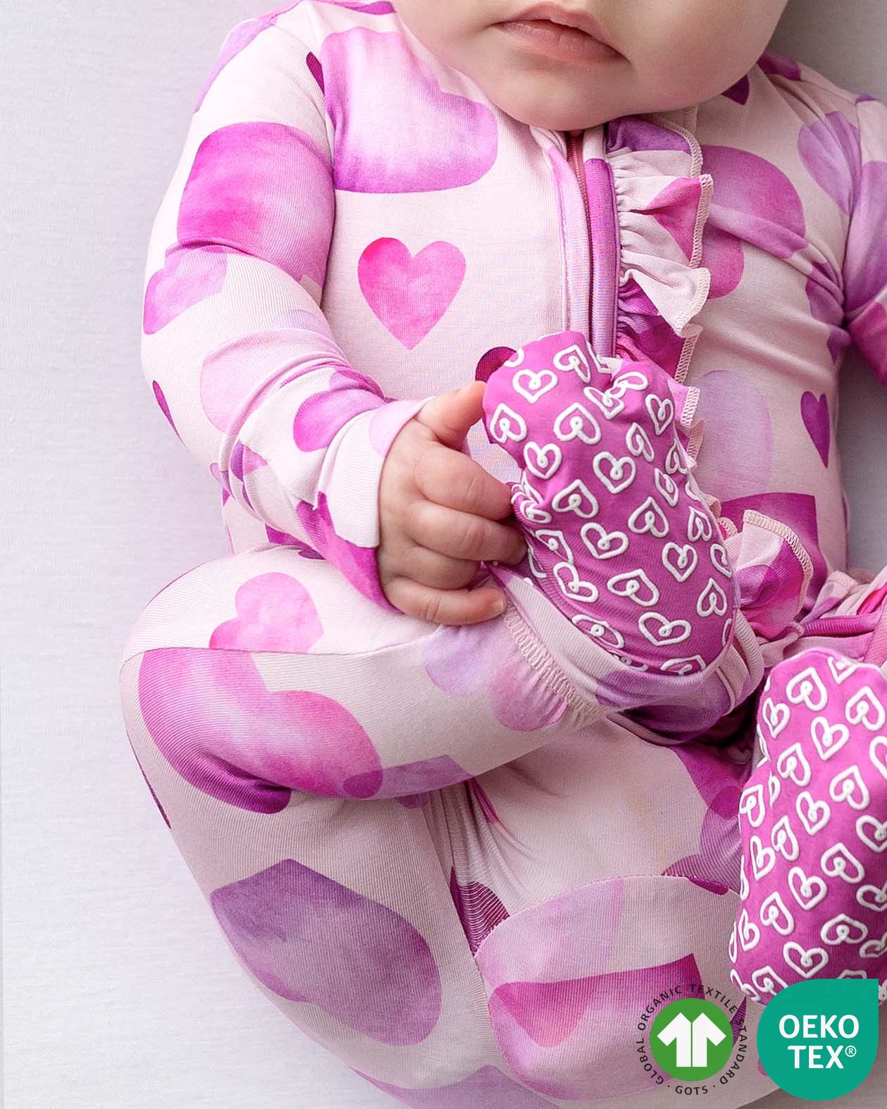 Maeve Ruffled Zippered Footie