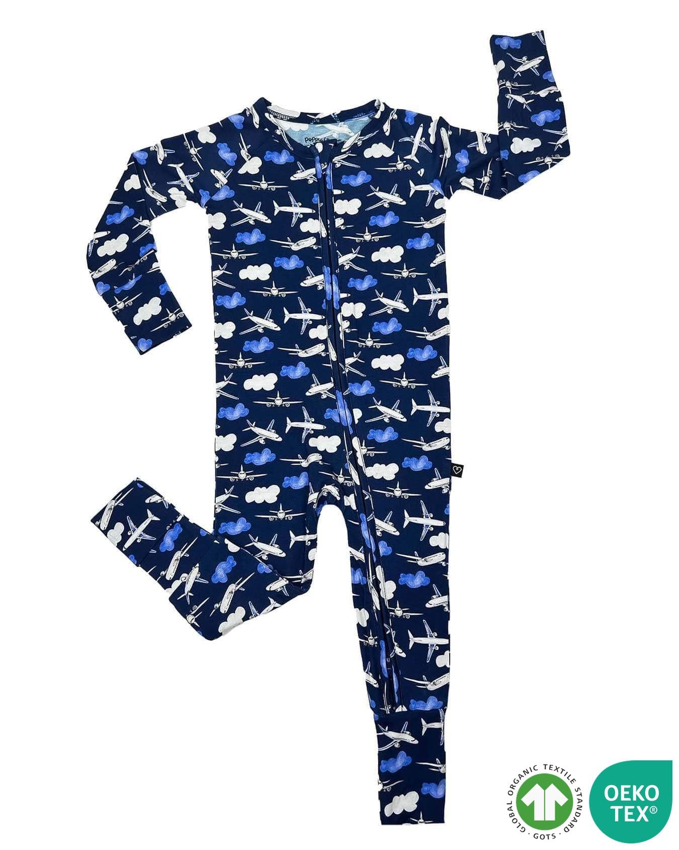 Airplane Poppy Convertible Romper