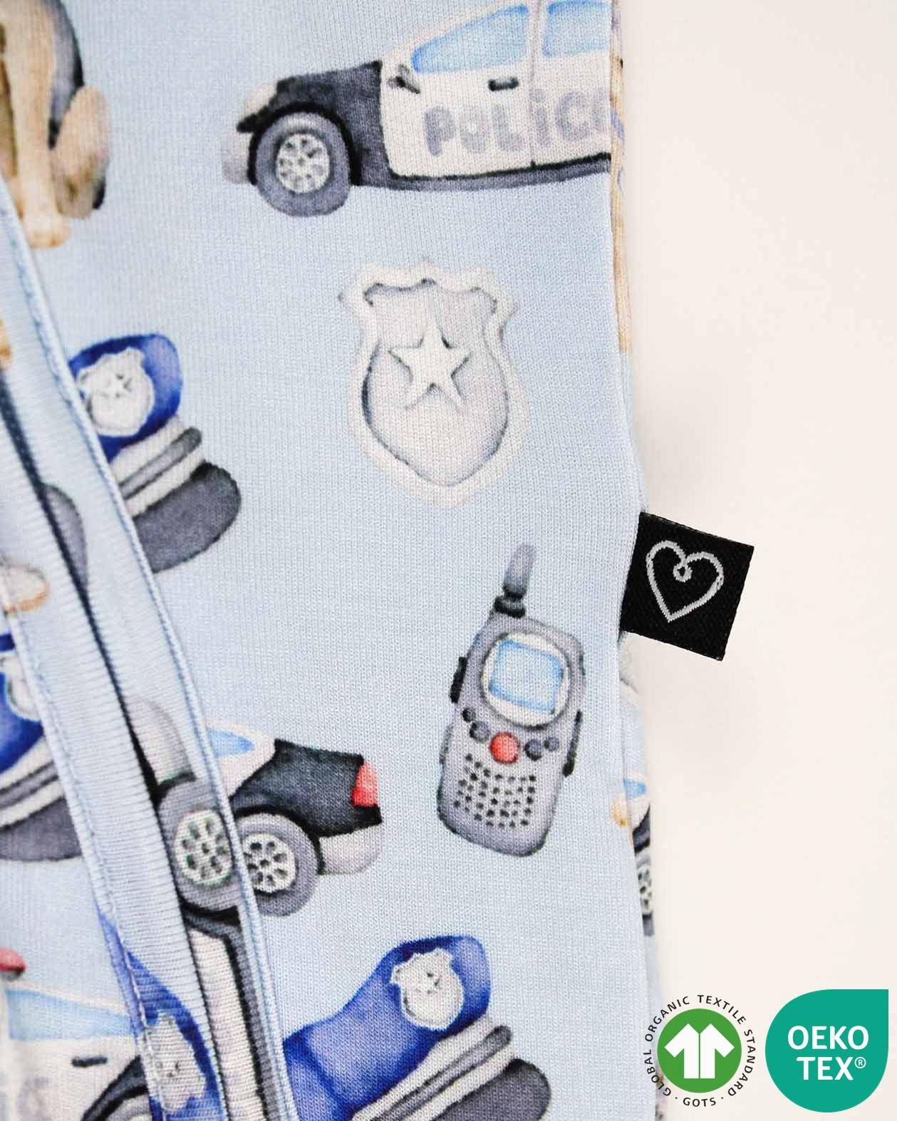 Officer Zippered Footie