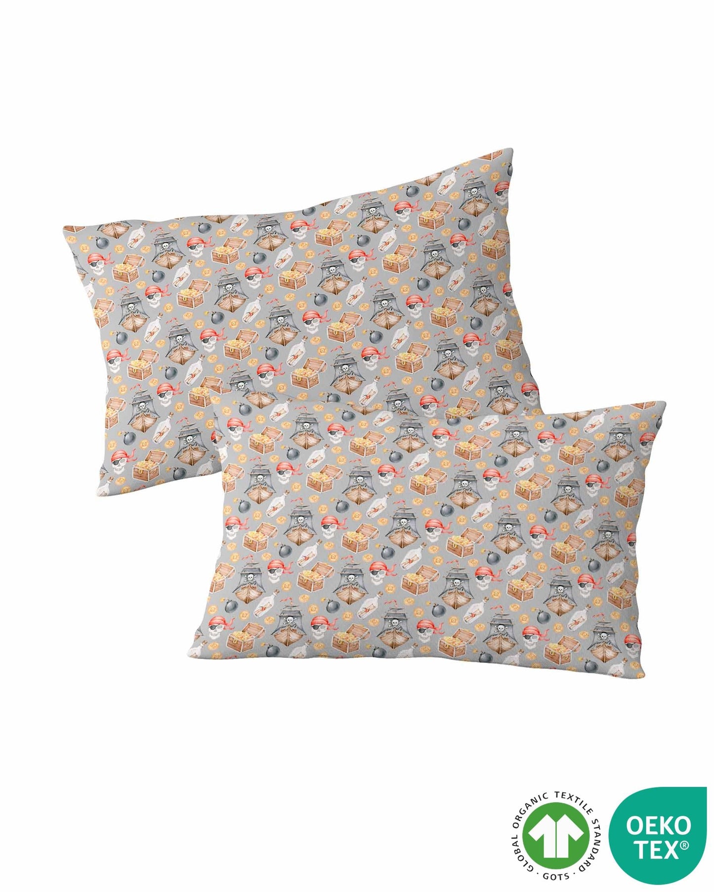 Sustainable Bamboo Pirates Pillowcases: Set of 2