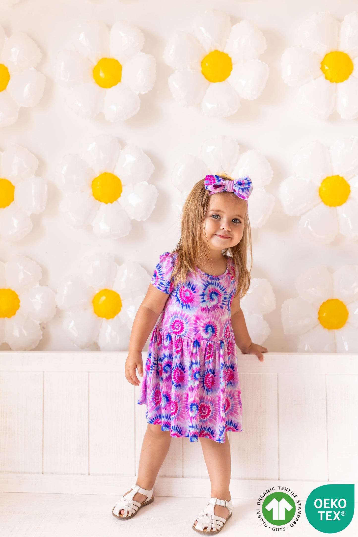 Pink Tie Dye Skirted Bodysuit