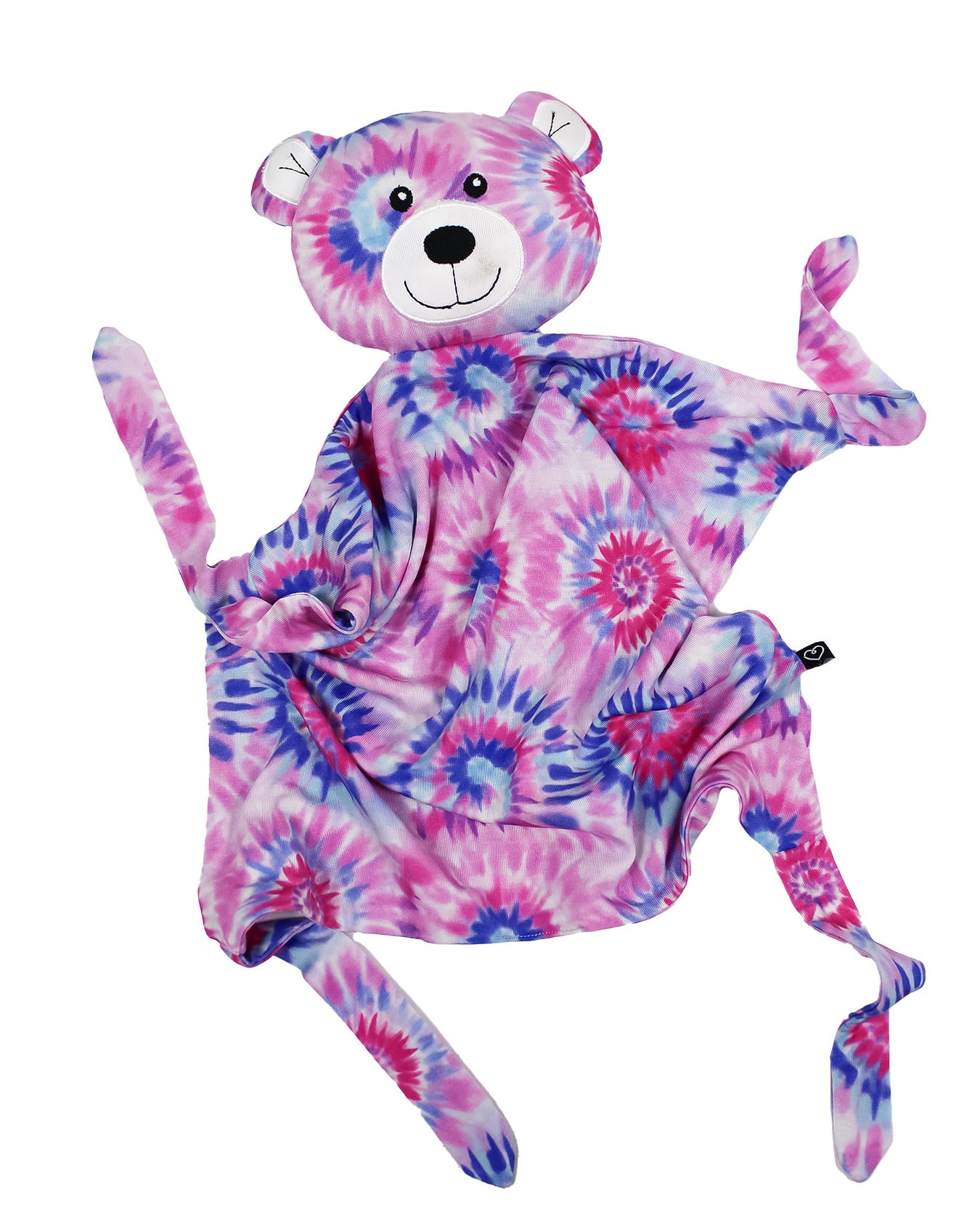 Pink Tie Dye Bear Plush Lovey