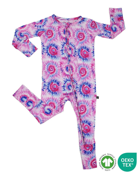 Pink Tie Dye Convertible Romper