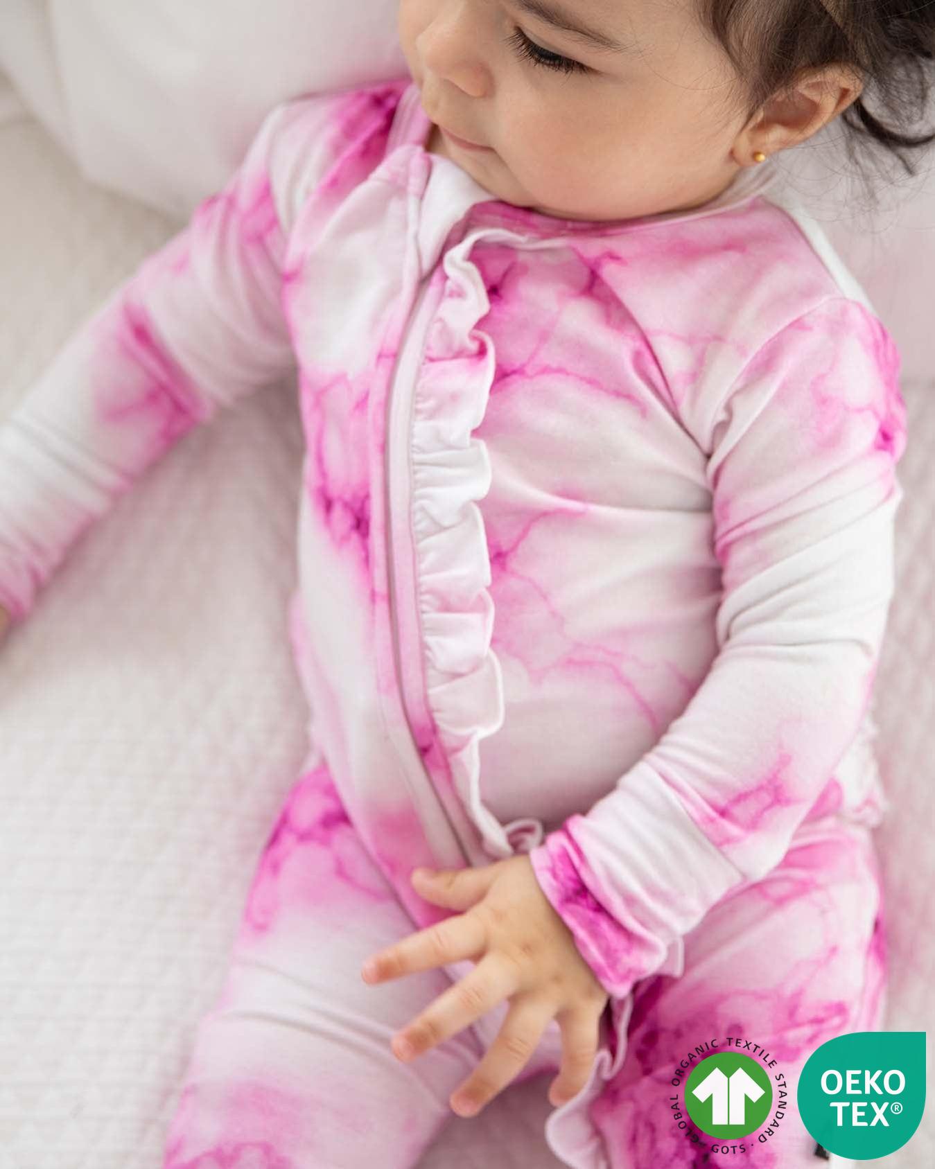 Madi Ruffled Zippered Footie