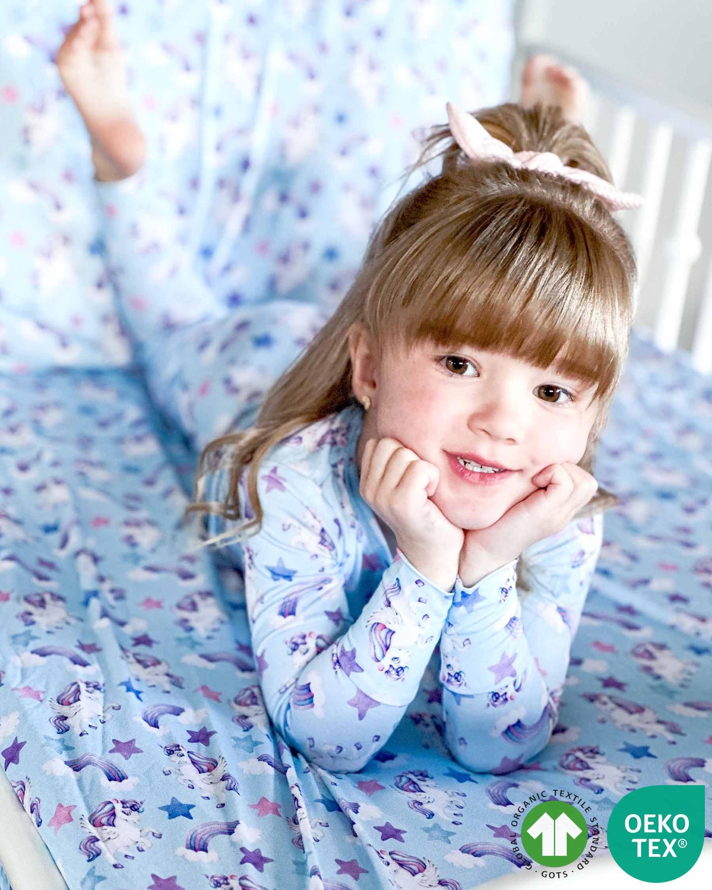 Lev Baby Crib Sheets in Hannah Collection