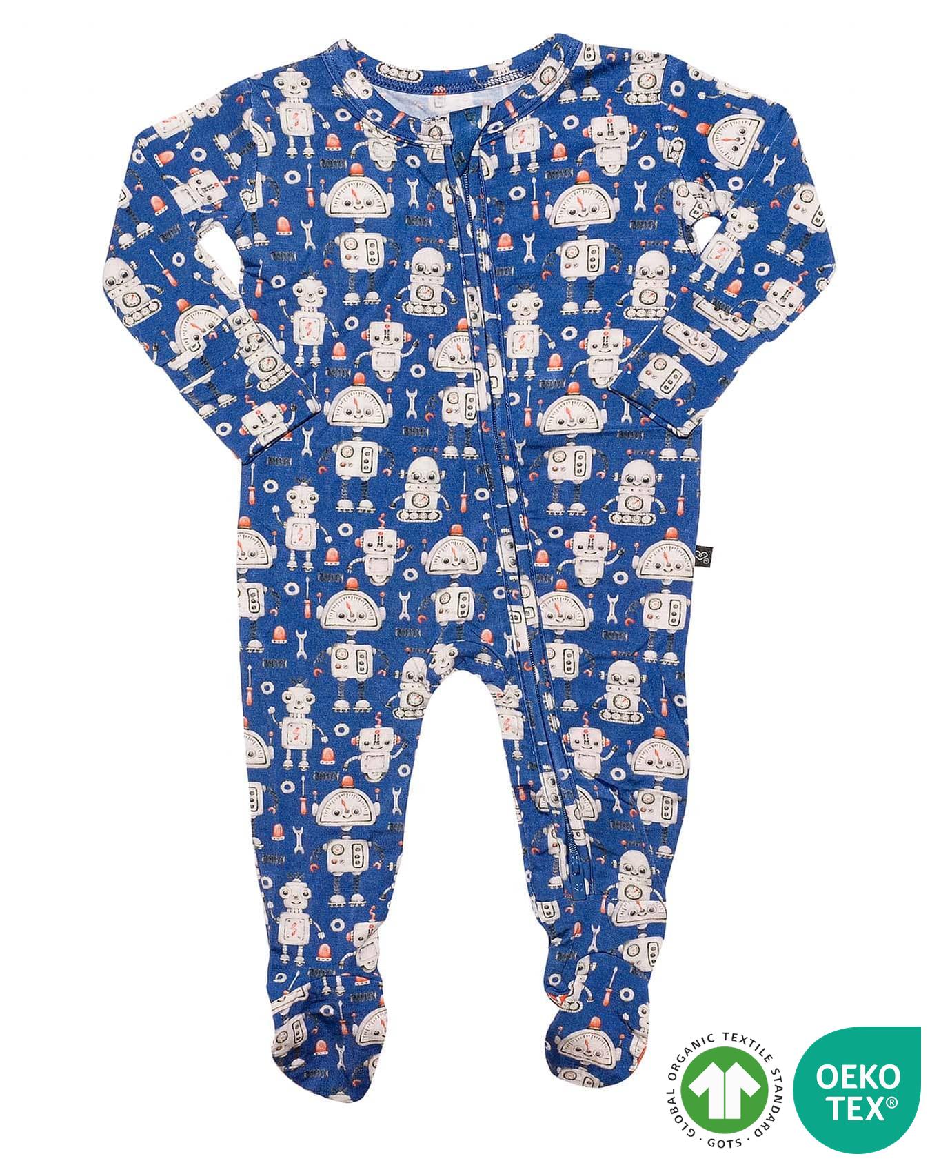 Lev Baby Zippered Footie from William Collection