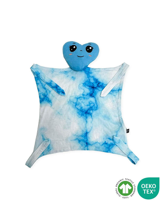 Blue Marble Bamboo Plush Lovey