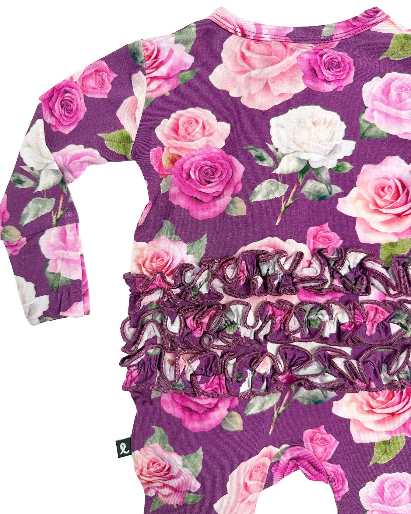 Amara Ruffled Zippered Footie