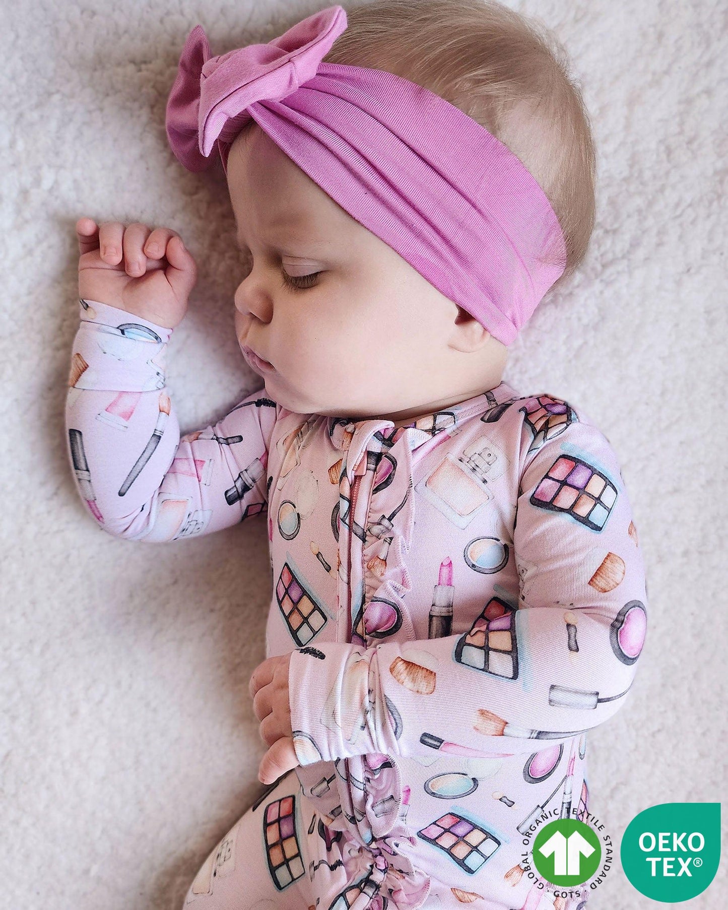 Aurora Ruffled Zippered Footie
