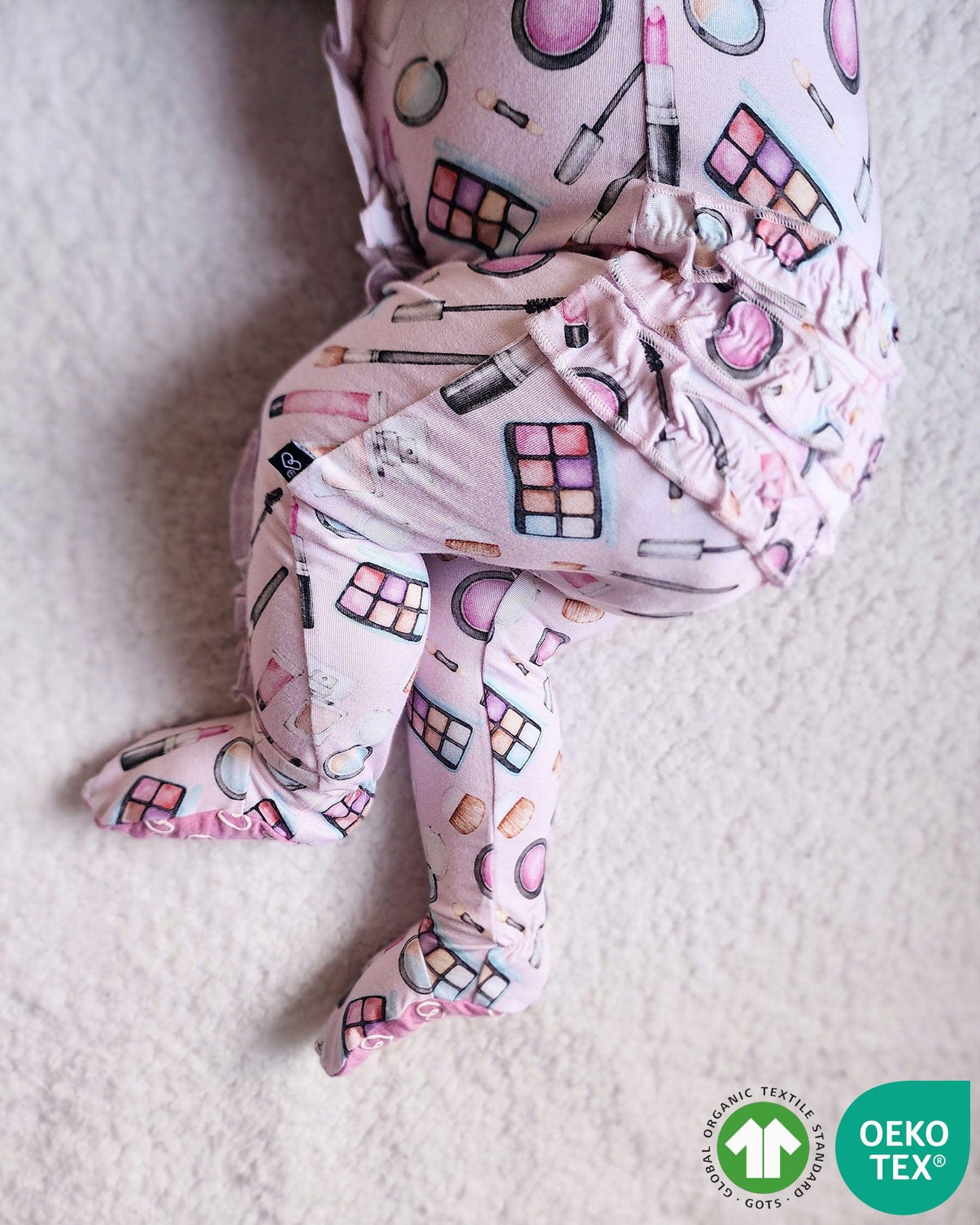Aurora Ruffled Zippered Footie