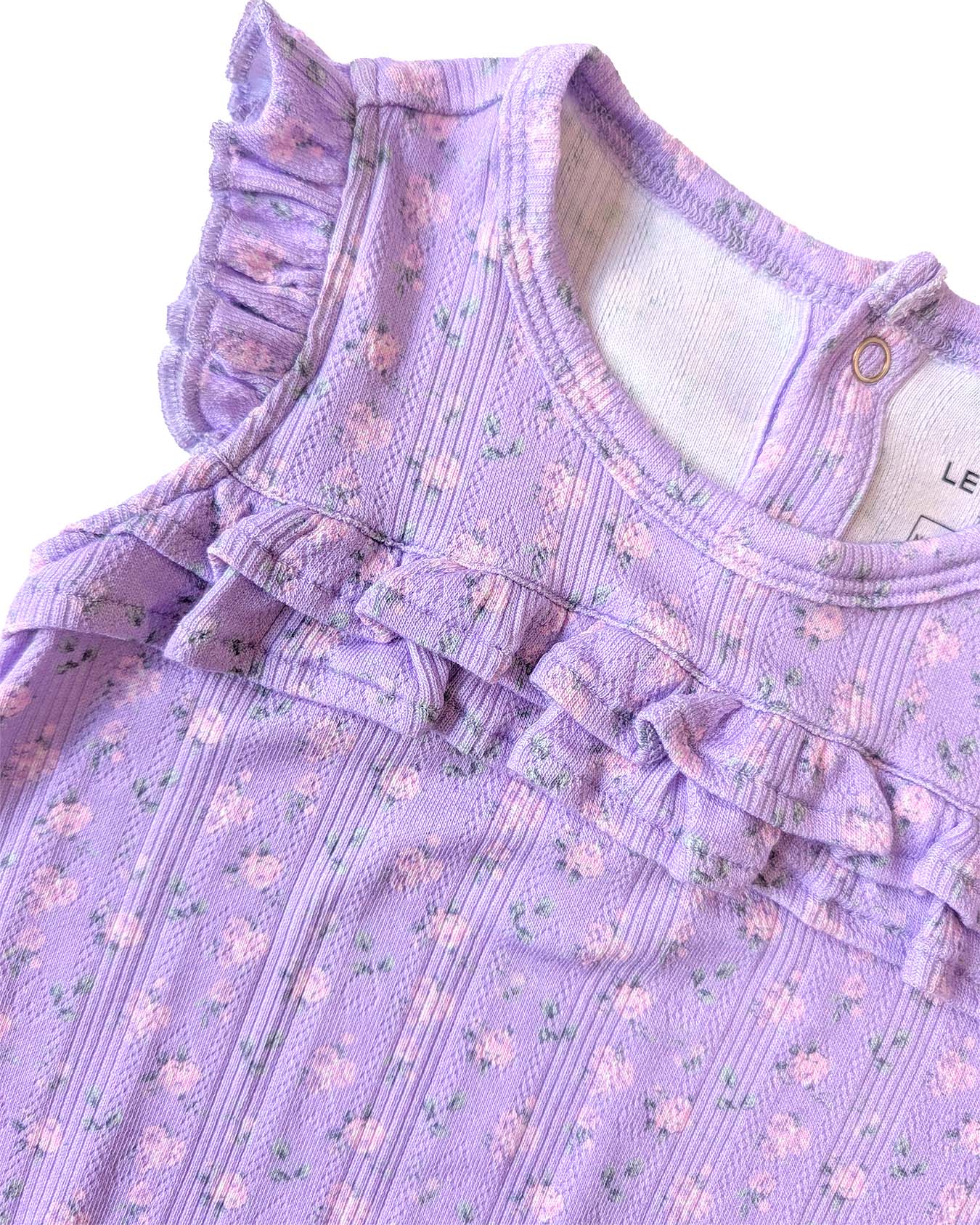 Lila Pointelle Bubble Romper