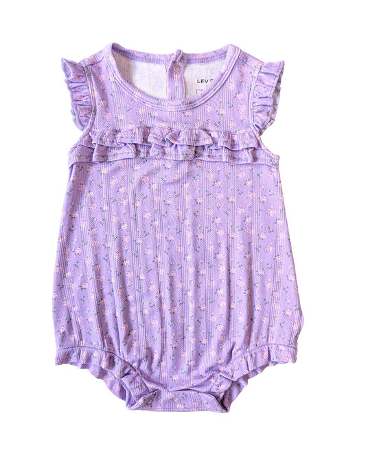 Lila Pointelle Bubble Romper
