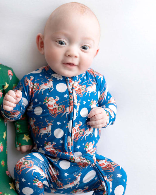 Claus Zippered Footie