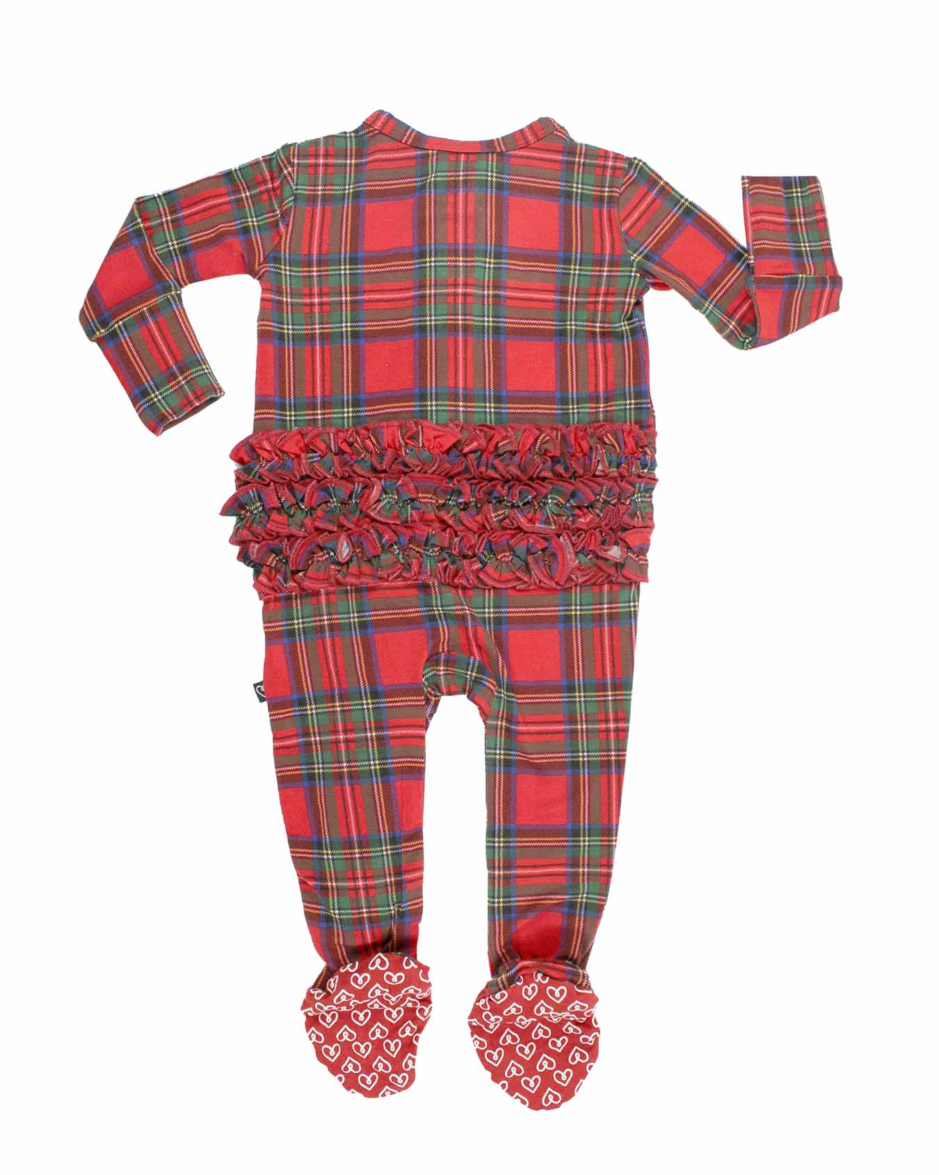 December Ruffled Zippered Footie
