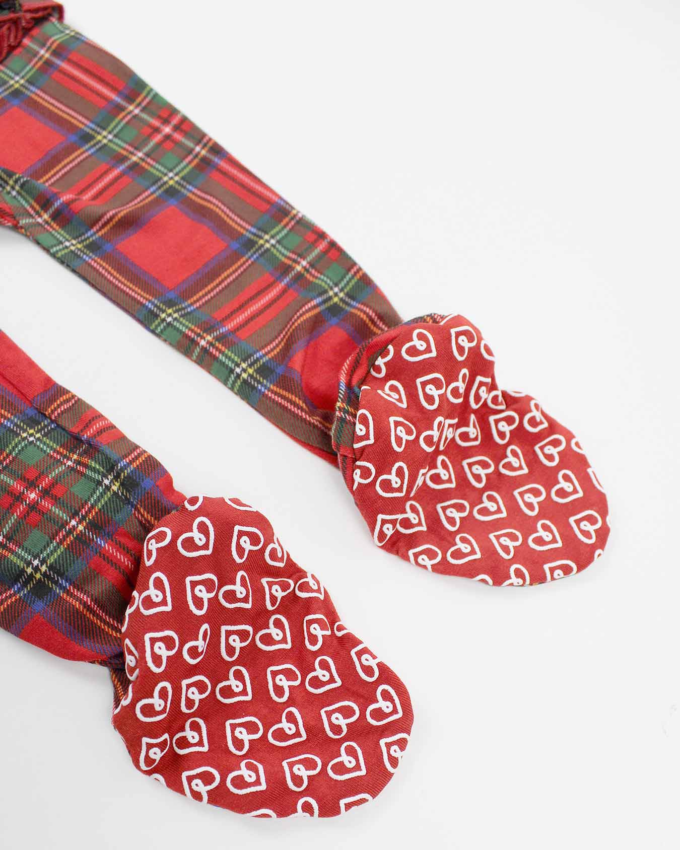 December Ruffled Zippered Footie