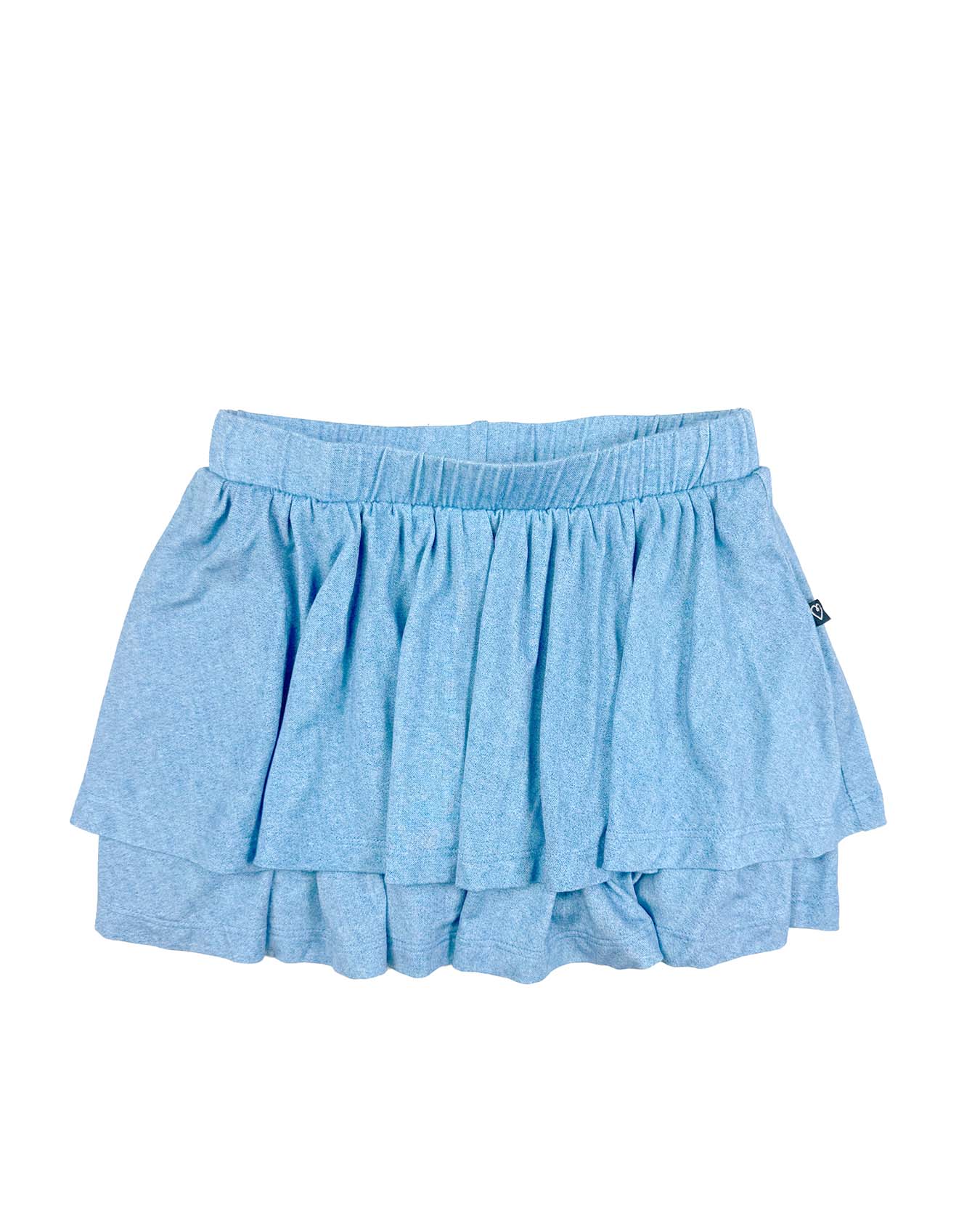 Denim Double Layer Skirt