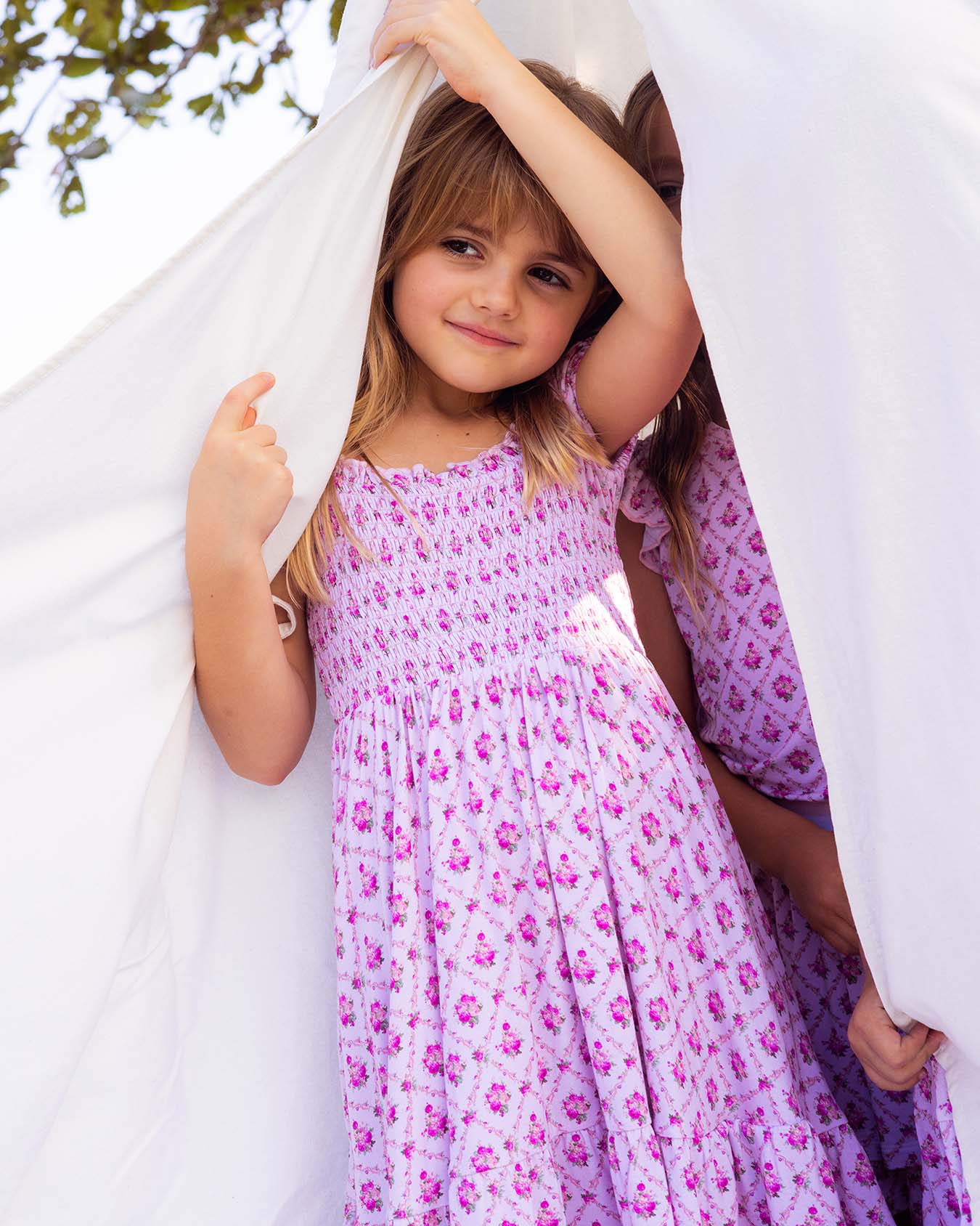 Caroline Smocked Bubble Twirl Dress