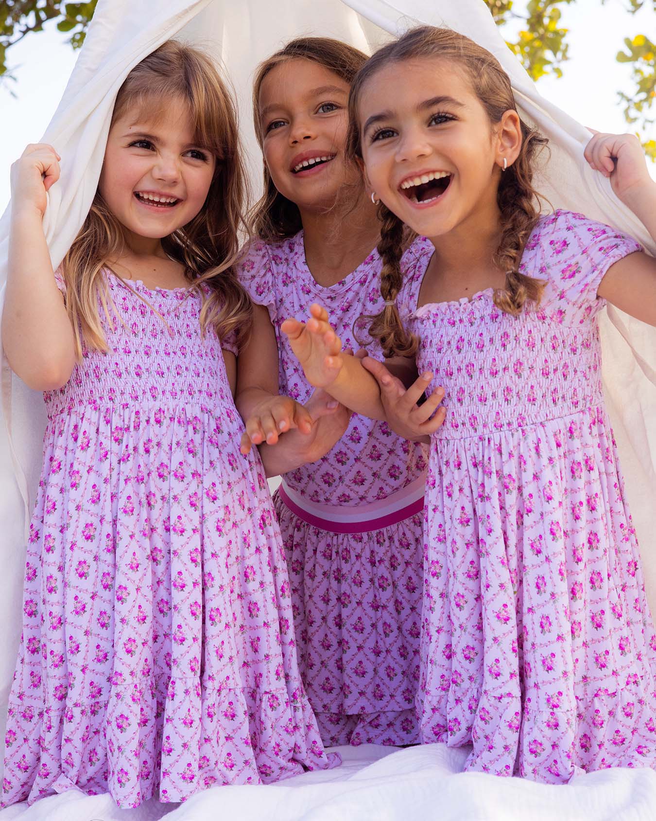 Caroline Smocked Bubble Twirl Dress