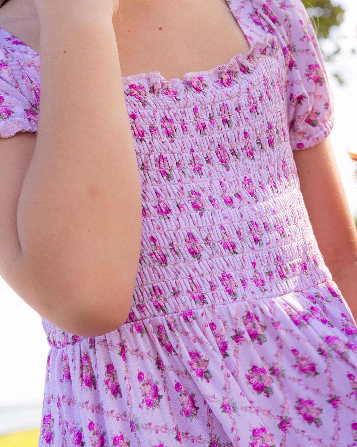 Caroline Smocked Bubble Twirl Dress