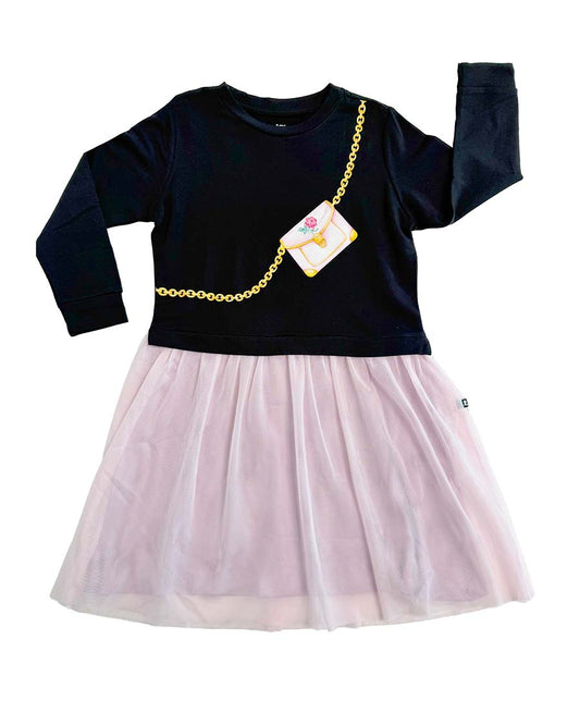 Shiloh Sweatshirt Dress with Tulle